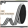 50 Yards Polyester Stripe Ribbons SRIB-WH0011-157C-2
