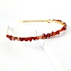 Natural Carnelian Hair Bands PW-WGC1C33-11-1