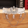 Moon & Chain Metal Hair Bands PW-WG63593-01-1