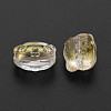 Two Tone Transparent Spray Painted Glass Beads GLAA-T022-02-A02-3