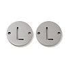 Non-Tarnish 201 Stainless Steel Hollow Flat Round Links FIND-R149-03L-P-1