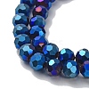 Electroplate Glass Bead Strands EGLA-R042-8mm-01-3