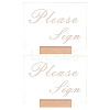 Olycraft 4Pcs 2 Styles Rectangle Beechwood Name Card Holder ODIS-OC0001-39-1