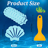 Shell-Shaped Rubber & Plastic Bathtub Non-Slip Stickers AJEW-WH0258-258B-2