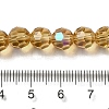 Electroplate Transparent Glass Beads Strands EGLA-A035-T8mm-L17-4