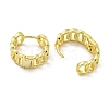 Chain-Shaped Brass Hoop Earrings EJEW-L211-009B-G-2