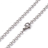 201 Stainless Steel Rolo Chain Necklace for Men Women NJEW-P268-A39-1X5-3