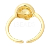 Rack Plating Brass Open Cuff Rings RJEW-S394-01G-Q-3