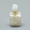 Natural Agate Openable Perfume Bottle Pendants G-E556-18C-2