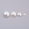 ABS Plastic Imitation Pearl Cabochons SACR-MSMC0002-04-2