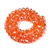Electroplate Glass Beads Strands EGLA-A044-T8mm-B25-3