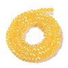 Baking Electroplate Glass Beads Strands DGLA-A039-J4mm-B13-2