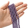 Eco-Friendly Dyed Glass Pearl Bead Strands HY-A008-6mm-RB083-4