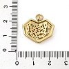 Brass Micro Pave Cubic Zirconia Pendants KK-P308-17G-3