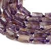 Natural Purple Phantom Quartz/Purple Lodolite Quartz Beads Strands GG-CBACBBC-A01-01-3