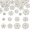 32Pcs 8 Style Brass & Alloy Rhinestone Cabochons FIND-FG0002-86-1