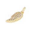 Rack Plating Brass Micro Pave Clear Cubic Zirconia Pendants LS-KK-Z060-16G-2