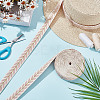 about 10.5~11 yards Ethnic Style Polycotton Jacquard Leaf Ribbons OCOR-GO0001-15B-5