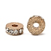 Rack Plating Flat Round Alloy Rhinestone Beads LS-RB-D293-02LG-3