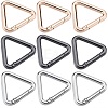 12Pcs 3 Colors Alloy Spring Gate Rings FIND-SC0010-19-1