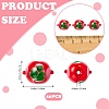 20Pcs Handmade Lampwork Bumpy Beads LAMP-SZ0001-52B-2
