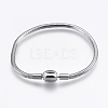 Tarnish Resistant 304 Stainless Steel European Style Round Snake Chains Bracelet Making STAS-I097-005C-P-1