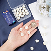 30Pcs Spray Painted ABS Plastic Beads KY-SC0002-10B-3