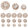 40Pcs 3 Styles Zinc Alloy Crystal Rhinestone Cabochons FIND-GA0007-04KCG-1