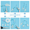 6 Styles Natural Capiz Shell Pendants SHEL-FH0001-02-4