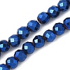 Electroplated Synthetic Non-magnetic Hematite Beads Strands G-A263-B01-01B-1