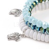 3Pcs 3 Styles Stretch Bracelets Sets BJEW-JB05898-3