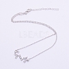 Alloy Rhinestone Pendants Necklaces NJEW-WH0007-02J-1