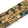 Natural Verdite Stone Beads Strands G-T140-47B-4
