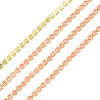 Brass Rhinestone Strass Chains CHC-N017-003A-C07-1