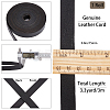 Gorgecraft Flat Cowhide Leather Cord WL-GF0001-08B-01-2