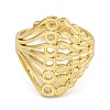 Hollow Brass Adjustable Rings RJEW-P127-06G-2