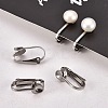 Tarnish Resistant 304 Stainless Steel Clip-on Earring Findings STAS-G081-63P-6