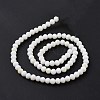 Electroplate Opaque Solid Color Glass Beads Strands EGLA-A034-P2mm-L17-3