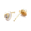 Heart Sparkling Cubic Zirconia Stud Earrings for Her ZIRC-C025-33G-3