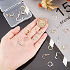 ARRICRAFT 20Pcs 5 Colors Brass Huggie Hoop Earring Findings KK-AR0002-81-3