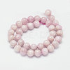 Round Natural Kunzite Beads Strands G-K068-27-7mm-2