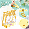 1 Set Coat Hanger Shaped Acrylic Earring Display Stands EDIS-PH0001-90B-4