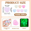 50Pcs Luminous Transparent Acrylic Beads LACR-TA0001-11-4
