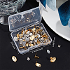 Beebeecraft 60Pcs 6 Style 201 Stainless Steel Stud Earring Findings EJEW-BBC0001-03-6