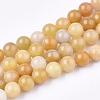 Natural Topaz Jade Beads Strands G-S259-45-6mm-1