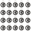 100Pcs Tibetan Style Alloy Charms TIBEP-SC0002-74-1