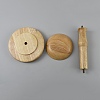 Wooden Hat Display Stands for Desktop ODIS-WH0086-240A-2