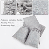  Polyester Imitation Burlap Packing Pouches Drawstring Bags ABAG-NB0001-67-4