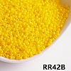 Opaque 6/0 Glass Seed Beads SEED-I013-4mm-RR42B-1