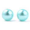 Spray Painted ABS Plastic Imitation Pearl Beads OACR-T015-05C-08-2